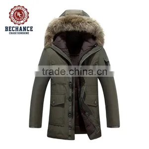 Men Winter Down Jacket Wholesale Down & Feather Padded Jacket With Fur thumbnail-1