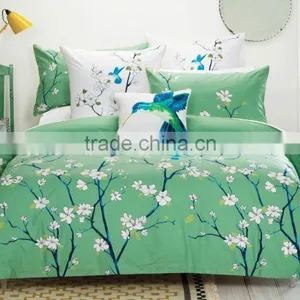 Printed and Embellished With Embroidered Birds Quilt Cover thumbnail-6