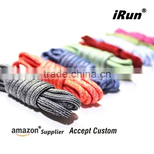 2017 Mix-Colored Pattern Hiking Skate Shoes Rope Laces - 130 CM Long Yeezy Round Laces for Climbing Boots - Retail Packaging thumbnail-4