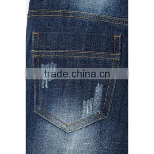 Hot ! Latest Design Cotton Frayed Children Jeans Short Pants Hand Brush Stylish Jeans Pants for Boys thumbnail-3
