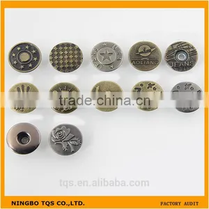 Custom Fashion China Button Factory Metal Jeans Button thumbnail-1