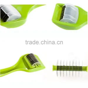 Vegetable Julienne Slicer Cutter Coriander Chopped Chopping Multi Chopper Sharp Scallion Slices Of Onion And Garlic Knife KC1130 thumbnail-5