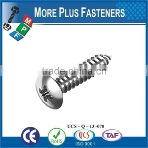 Made in Taiwan Phillips Recessed Oval Countersunk Head Tapping Screw Phillips DIN 7983 C H Stainless Steel A2 thumbnail-6