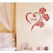 Nontoxic Removable Attractive Love Wall Flower Stickers F108 thumbnail-1