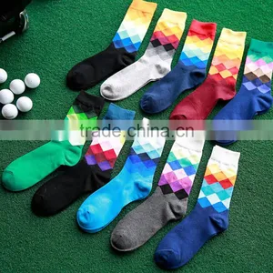 Wholesale Diamond Combed Cotton Mens Socks thumbnail-2