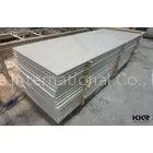 White Non - Porous Acrylic Solid Surface Stone Pane for Bathroom Vanity Tops and Table thumbnail-1