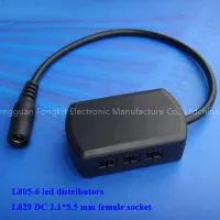 UL CE Certificate LED Junction Boxes 3Pin 6Pin LED Adapter Junction Box With DC Adapter 2.1*5.5mm thumbnail-1