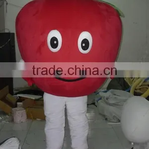With a Cool Fan Apple Mascot Costume Adult Apple Mascot Costumes thumbnail-1