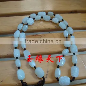 Jewels Jade Hetian Jade Jade Necklace Male Eighteen Arhats Handmade Jade Pendant Necklace Chain Lanyard Mens Genuine Jade Stone thumbnail-5