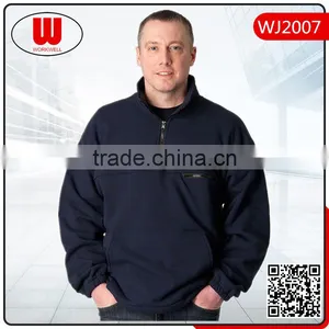 Wholesale Stand Collar Man Black Sweater thumbnail-1