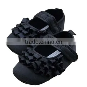Pretty Infant Baby Girl Shoes With Red Flower thumbnail-2