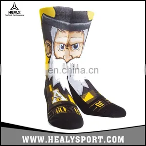 Popular Sublimation NCAA Appalachian State Mountaineers Custom Athletic Crew Socks thumbnail-1