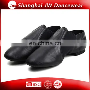 Leather Neoprene Elastic Slip-on Jazz Shoes thumbnail-1