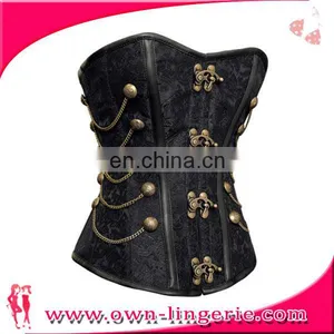 New Arrival Steampunk Gothic Corset Overbust Embroidery Tops Corset thumbnail-5