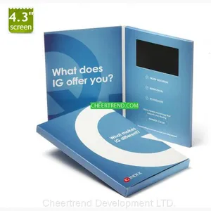 2.4/2.8/4.3/5/7/10″ Inch Video Greeting Card/video Brochure/video Invitation Card thumbnail-5