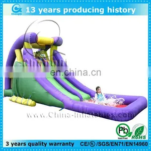Good Inflatable Purple Water Slide thumbnail-1