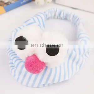 Cute Korean Style New Headband Big Eye Fleece Female Beauty Makeup Hair Headband thumbnail-5