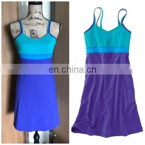 Plus Size Women Clothing Fitness Yoga Tennis Tank Bra Sports Dress thumbnail-4