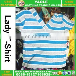 China Second Hand Clothes Bales/bulk Wholesale Used t- Shirt Price in Italy thumbnail-2