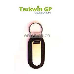 Simple Design Hot Wholesale Promotional Use Cheap PU Leather Keychain thumbnail-6