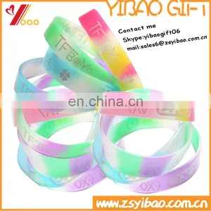 Wholesale Bulk Buy From China Cheap Custom Colorful Silicone Bracelet for Christmas Gift thumbnail-1