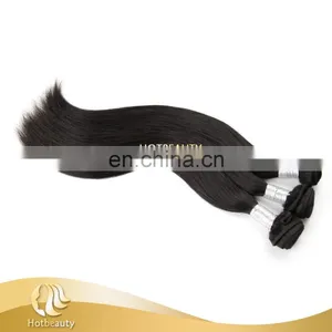 Factory 20inch Clip-In Straight Remy Human Hair Extensions 100G #1 Pure Jet Black thumbnail-5