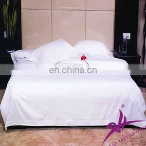White Hotel Plain Bed Sheet 100% Cotton thumbnail-1