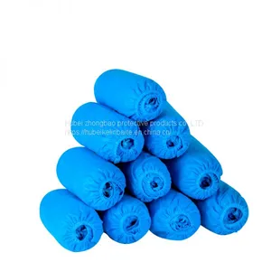 One-time Thickening Shoe Cover Wholesale Package Mail Non - Woven Fabric Shoe Cover Foot Cover Home Use Cloth Plastic Shoe Cover 100 thumbnail-4