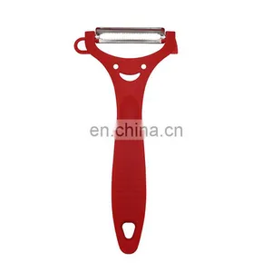 Eco-friendly Kitchenware Stainless Steel Blade Vegetable Peeler Potato Peeler With Smile Face thumbnail-1