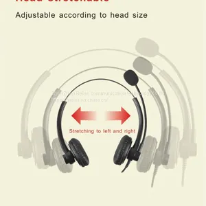 China Beien T12 RJ-USB Telephone Call Center Headset Noise-cancelling Headset Customer Service thumbnail-1
