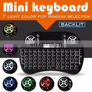 Hot Selling Backlight 2.4GHz I8 Mini Wireless Keyboard Touch I8 Air Fly Mouse Backlit Keyboard For Android Tv Box thumbnail-2