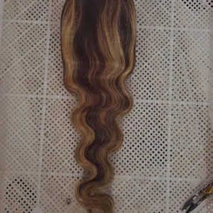 KHH Blonde Highlighted Wig Human Hair, Highlight Body Deep Wave Curly Wig,HD Honey Blonde Highlight Lace Front Wig For Black Women thumbnail-4