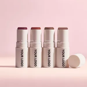 Blush New Private Label Customize Blusher Low Moq Custom Matte Vegan Pink Cream Blush Stick thumbnail-3
