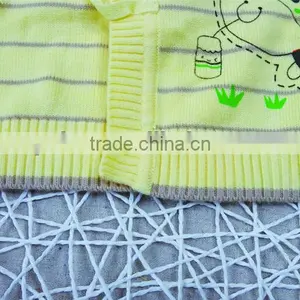 Eco-friendly Cotton Thin Knitted Pattern New Born Baby Kids Knitwear for Spring thumbnail-4