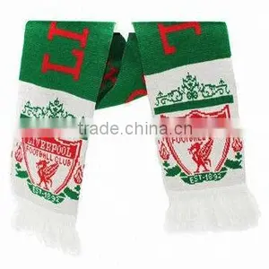 Club Soccer Scarf ,Knitted Football Fans Scarf thumbnail-1
