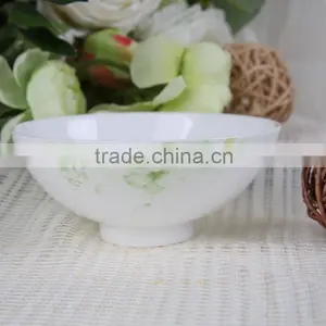 Bone China Pastoral Systle 4.5'' Salad Bowl With White Peony Design thumbnail-2