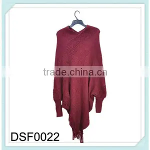 2015 New Design Women Elegant Crochet Kint Overpull Cloak thumbnail-1