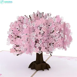 2022 Best Sellers Cherry Blossom 3D Pop-up Cards Birthday Greeting Cards for Mom thumbnail-4