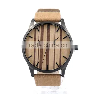 2016 New Style Leather Band Smart Watch&wooden Watch& Watches Men Japanese Quartz Movement Watches thumbnail-1