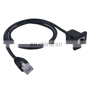 Custom Angle Mini Usb Male to USB B Female Printer Panel Mount Mount With Screw Cable thumbnail-2