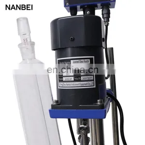 Lab Chemical Distillation Device High Borosilicate Small Jacketed Glass Reactor With CE thumbnail-5