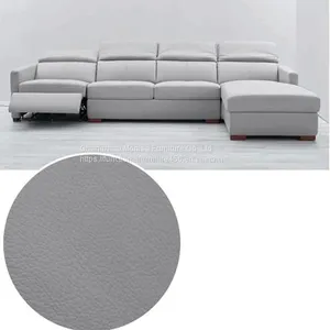 Modern Minimalist Leather Sofa Living Room L-Shaped Chaise Longue Corner Top Layer Cowhide Contact Surface Functional Sofa thumbnail-1