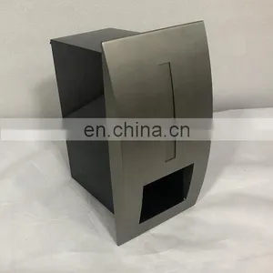 Metal Mailboxes Residential Outdoor Decor Stainless Steel Antique Mailbox Parcel Post Drop Box thumbnail-1