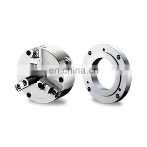 Taiwan CNC Machine Tool Manual Lathe 3 Jaw Self-centering Hydraulic Air Lathe Chuck and Flange Disk Adapter thumbnail-1