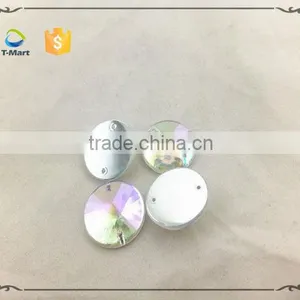Drop Shape Ab Crystal Plastic Stone thumbnail-5