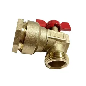 China Factory Customized DN20 Male Thread Brass Angle Type Stop Valve thumbnail-1