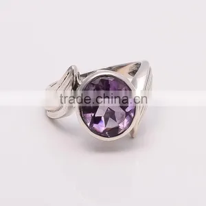 AMETHYST RING ,925 Sterling Silver Jewelry Wholesale,WHOLESALE SILVER JEWELRY,SILVER EXPORTER,SILVER JEWELRY FROM INDIA thumbnail-1