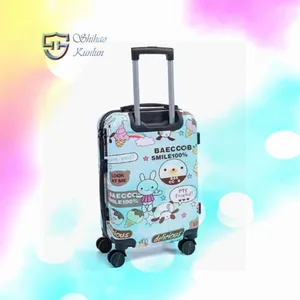 Wholesale Customized ABS PC Hard Shell 20/24/28 Inch Printed Luggage Luxury Design Travel Bags Suitcase Set 3PCS thumbnail-2