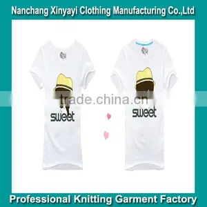 2015 OEM Cute Couple Shirt Design / Dri Fit Shirts Wholesale / Chinese Clothing Manufacturers thumbnail-1