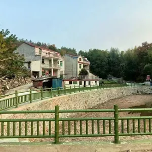 Cement Imitation Bamboo Guardrails for Scenic Spots, Riversides, Lawns, Gardens. Precast Concrete Fences for Greening and Protection thumbnail-3